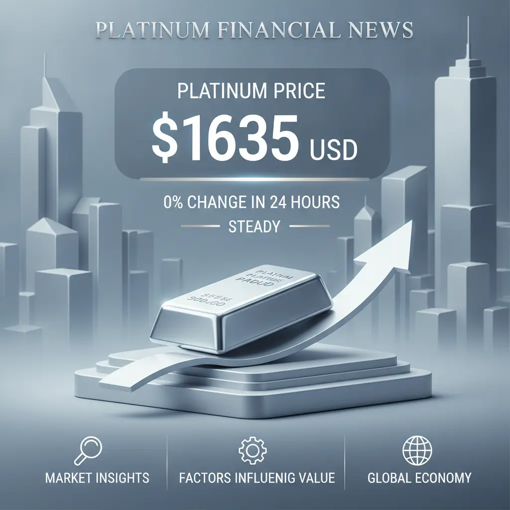 Platinum Price Steady at $1635 per Ounce: Market Update