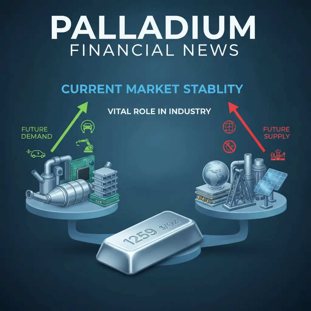 Palladium Holds Steady at $1259/oz Amidst Industrial Demand