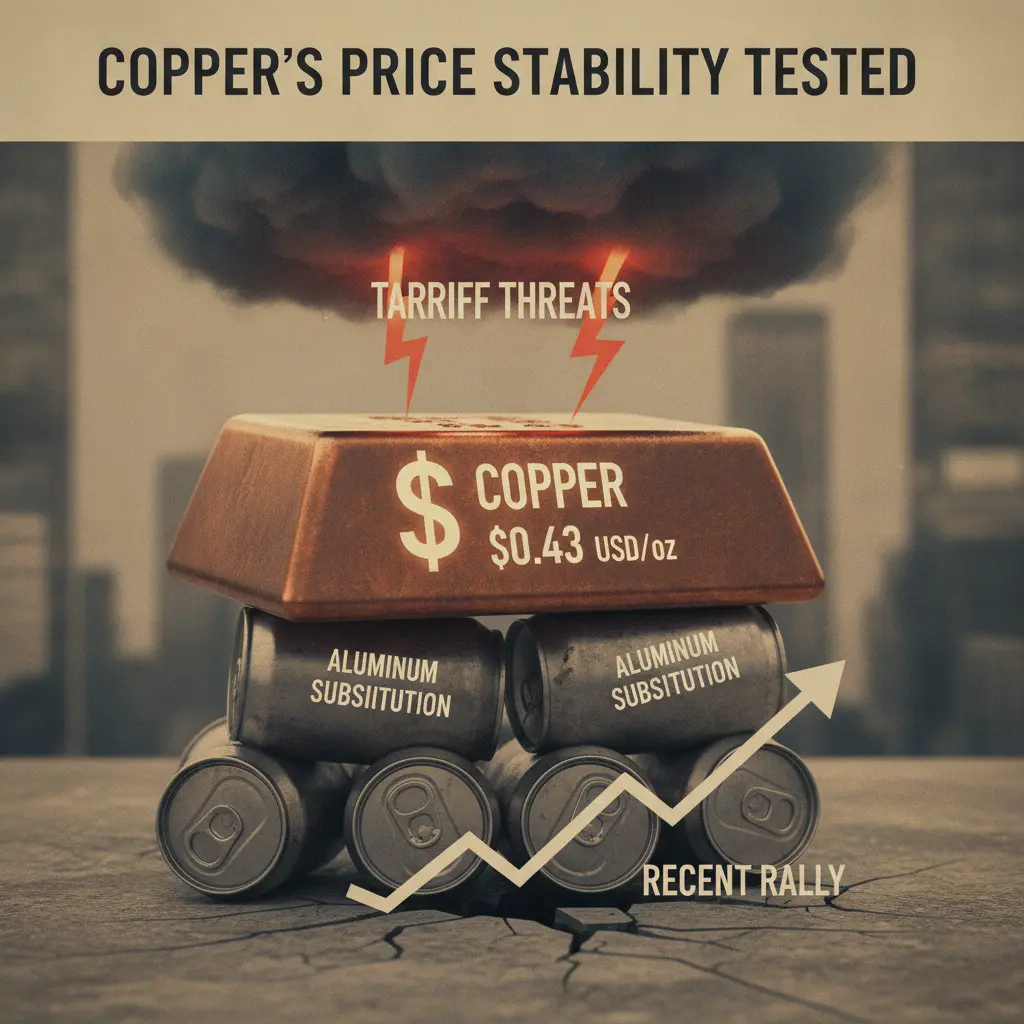 Copper Rally Tested by Aluminum Substitution and Tariff Risks