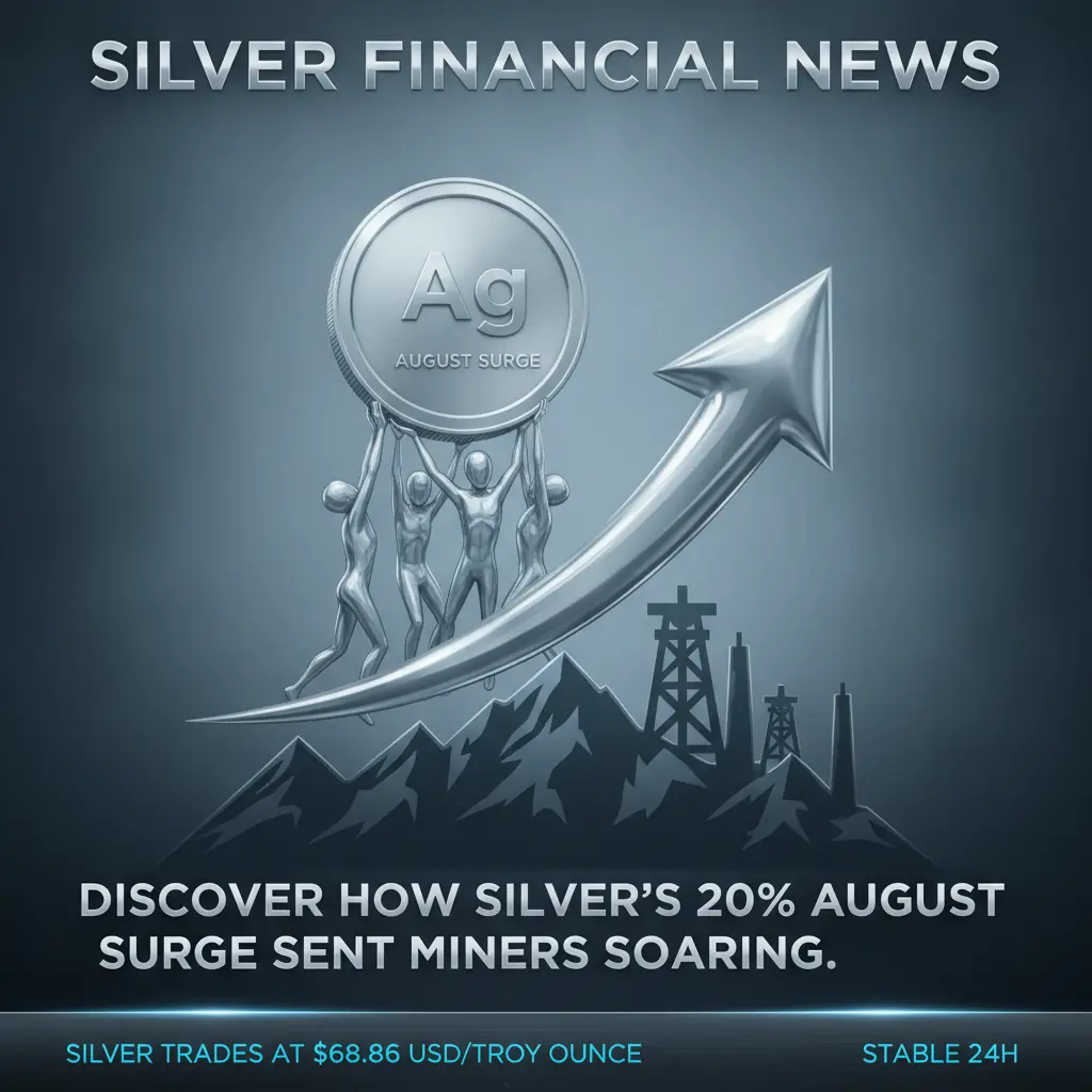 Silver’s August Surge: Miners Soar, Price Holds Steady at $68.86