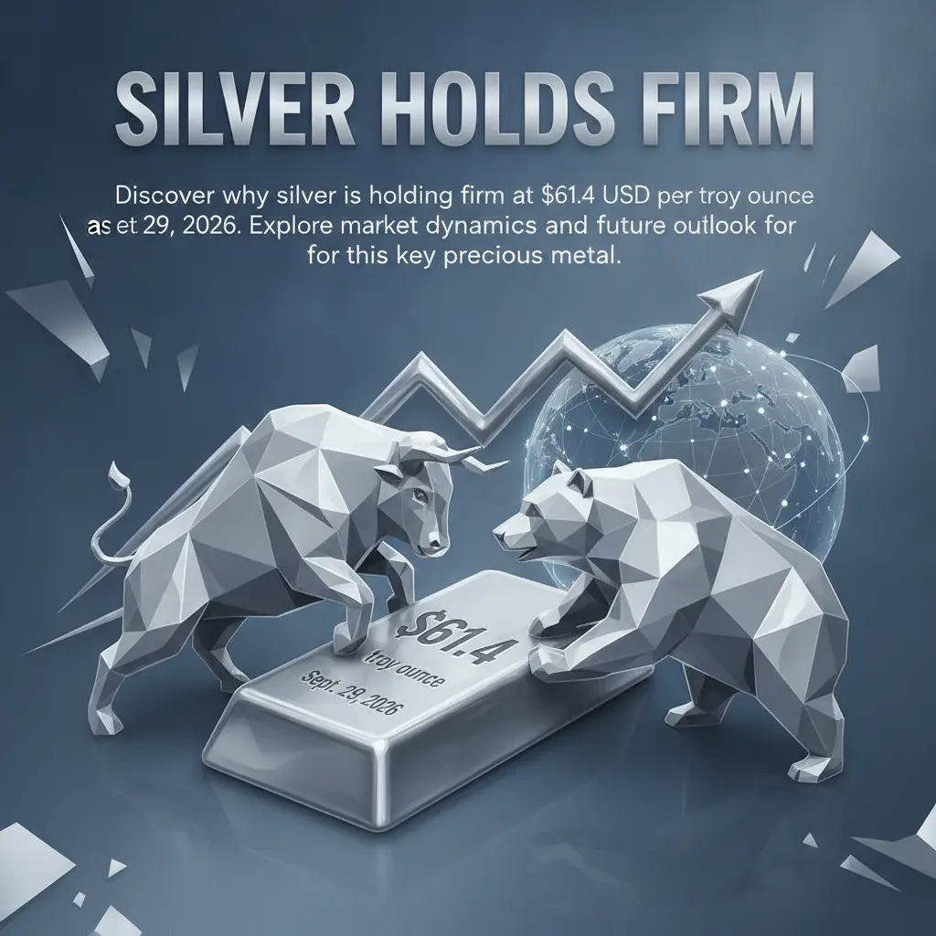 Silver Holds Steady at $61.4: Market Eyes Future Trends
