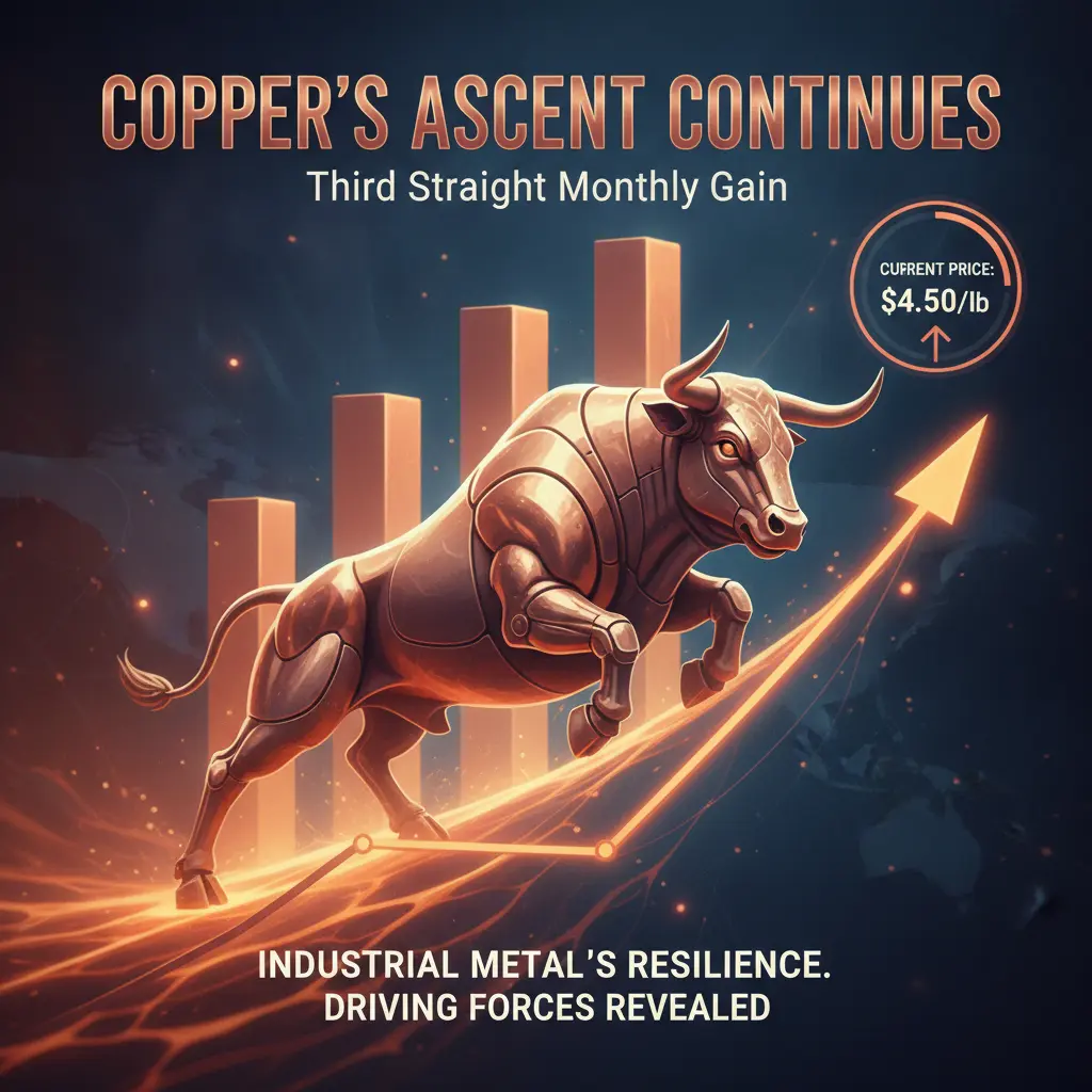 Copper Price Eyes Third Monthly Gain Amid Strong Industrial Demand
