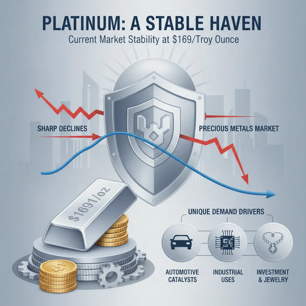 Platinum Stabilizes at $1691 Amidst Broader Market Swings