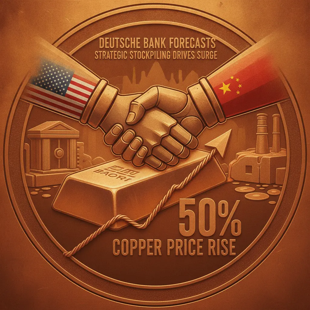 Copper Price to Jump 50% on US & China Stockpiling: Deutsche Bank
