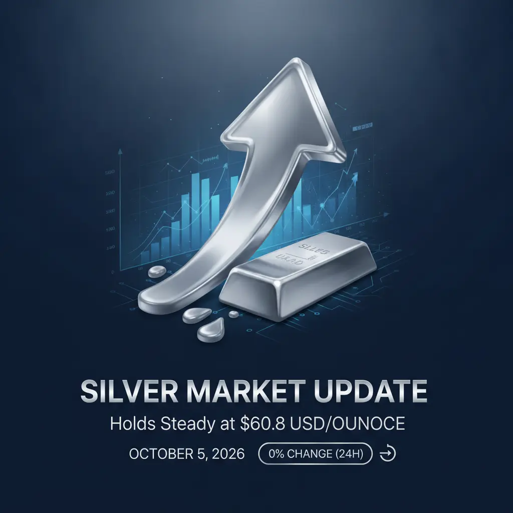 Silver Price Steady at $60.8 on October 5, 2026