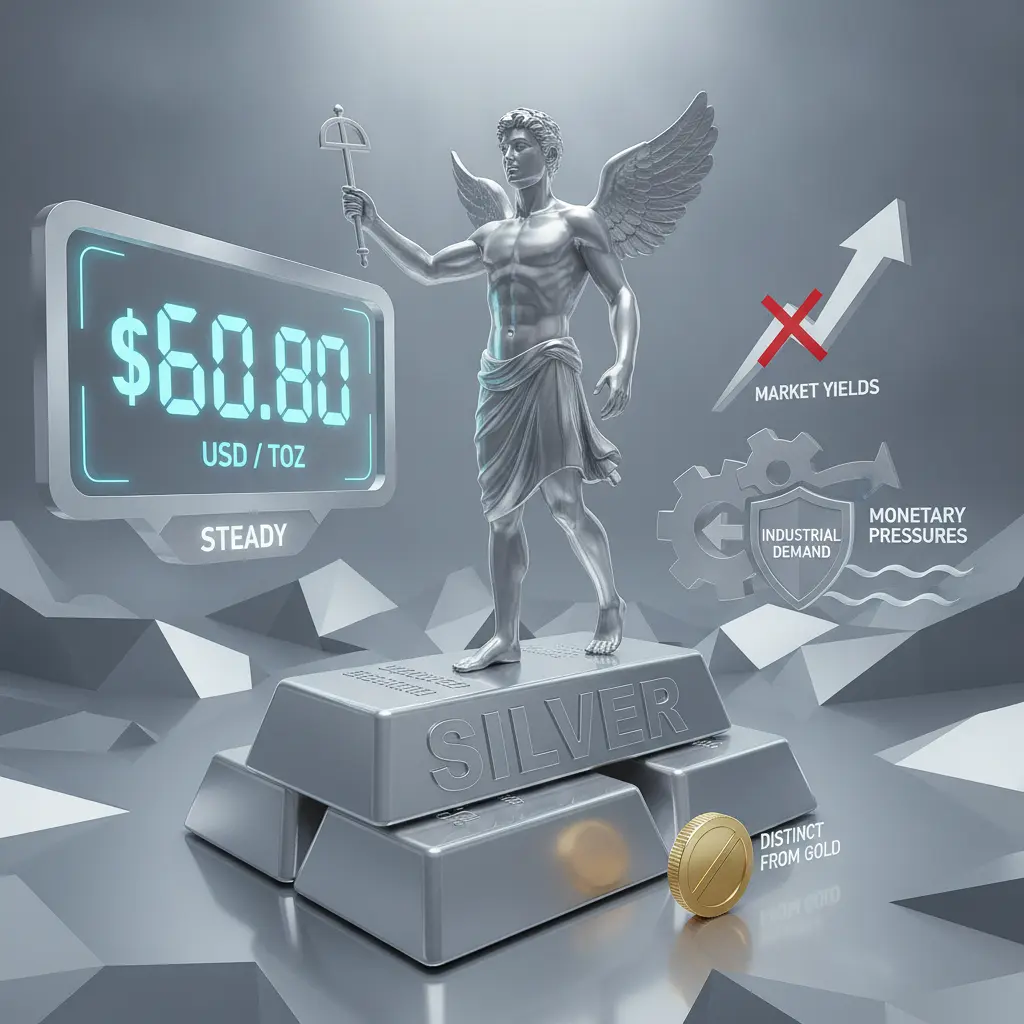 Silver Steadies at $60.8 Amid Elevated Yields and Industrial Demand